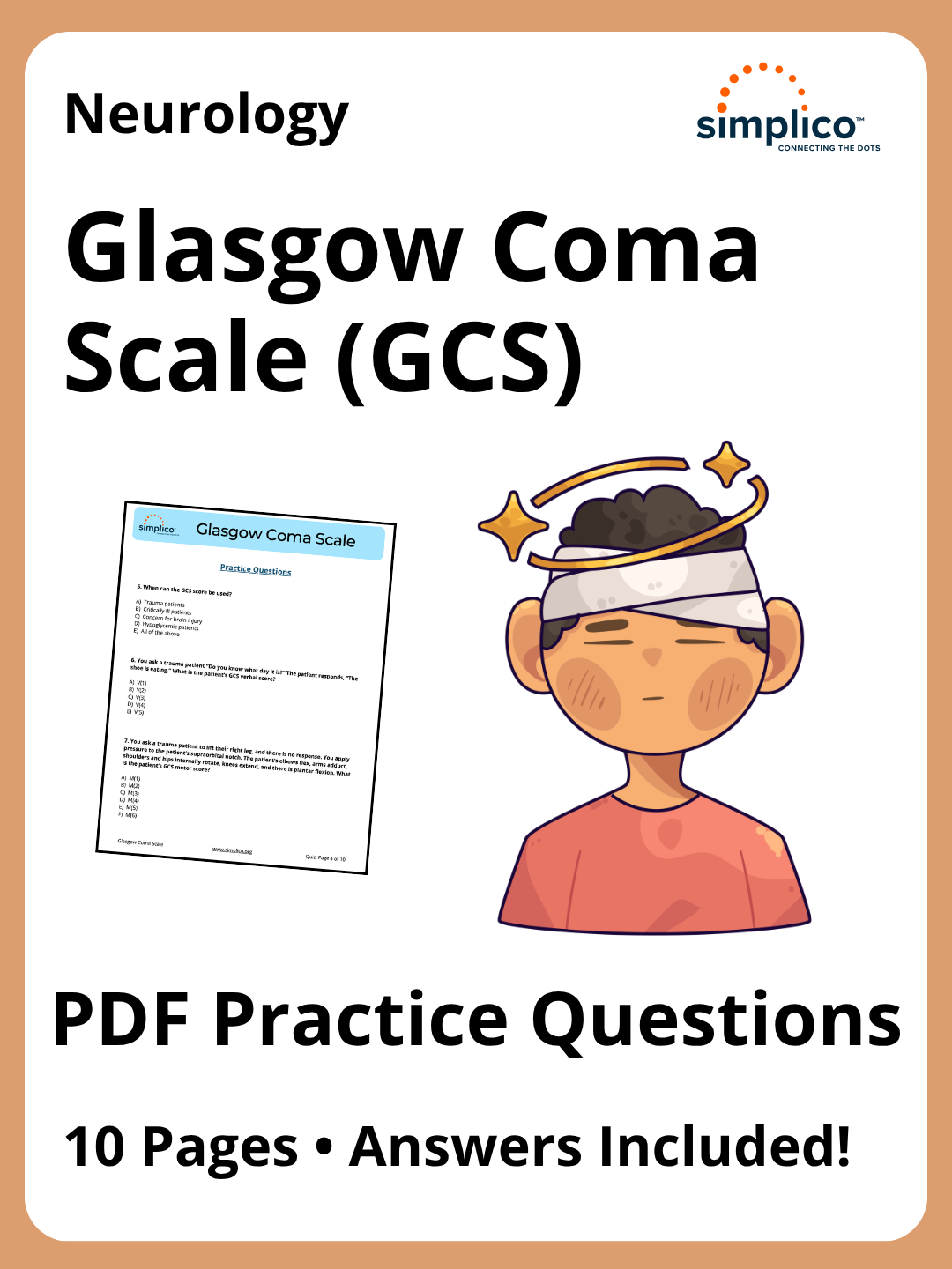 Glasgow Coma Scale | PDF Practice Questions